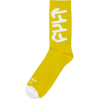 Pánské ponožky Ponožky Cult BIG LOGO žlutá Uni Size