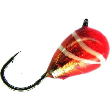 Umělá nástraha JAXON - Marmyška pruhovaná červená metalíza 11mm - 0,4g