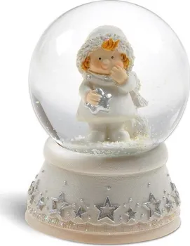 Vánoční dekorace MFP Paper sněžítko dívka s hvězdou 45 mm