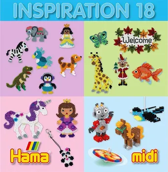 Dětské navlékací korálky Hama Midi Inspirativní knížka 18