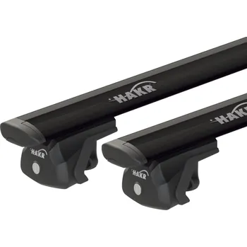 Střešní nosič příčníky Hakr Škoda Karoq 2017-2026 s podélníky, wing černé (alu tyče wing profile černé)