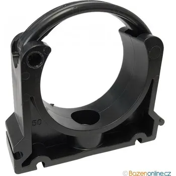 Plastová příchytka na bazénové trubky s klipem 75 mm