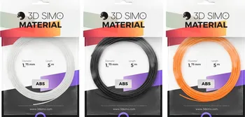 Struna k 3D tiskárně 3Dsimo ABS II filament 1,75 mm oranžová, černá, bílá