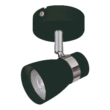 Kanlux Černé nástěnné světlo ENALI EL-10 B pro 1x LED žárovku GU10 - bodová lampička nad postel 28761 28761