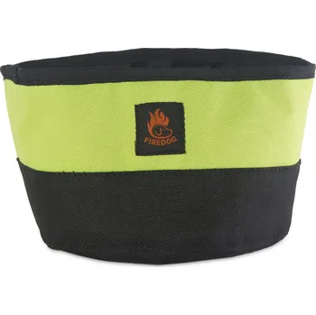 Miska pro psa Firedog Cestovní miska 2,0 L černá / neónovozelená