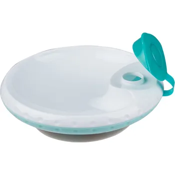 dětská jídelní sada BabyOno Termo miska s přísavkou Mint