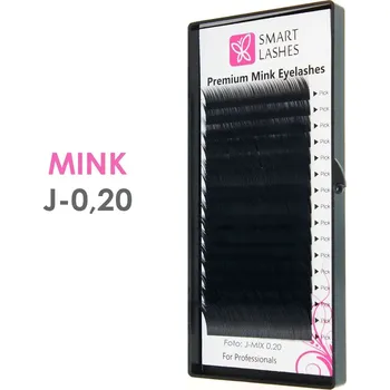 Umělé řasy MINK - J - 0.20