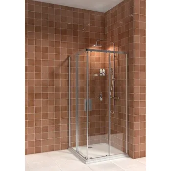 Sprchový kout, čtverec, stříbrný lesklý profil Nion Stříbrná/Dekor arctic H2512N30026661