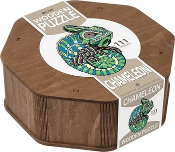 puzzle Eco-Wood-Art Dřevěné puzzle chameleon 111 dílků