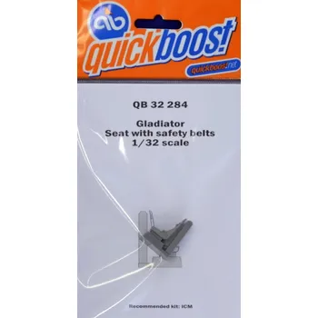 Plastikový model Quickboost 1/32 Gladiator seat with safety belts (ICM)