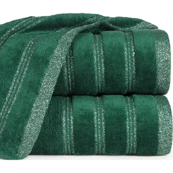 Osuška Bavlněná froté osuška s proužky GLORIA 70x140 cm, zelená, 500 gr Mybesthome
