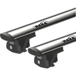 Střešní nosič příčníky Hakr Škoda Karoq 2017-2026 s podélníky, wing stříbrné (alu tyče wing profile stříbrné)