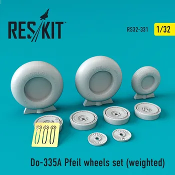 Plastikový model Reskit 1/32 Do-335A Pfeil wheels set (weighted)