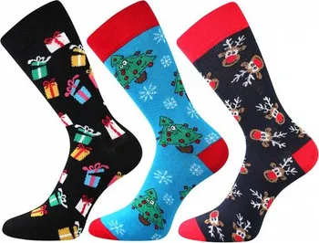 dámské ponožky BOMA Vánoční ponožky mix C 3 páry 39-42