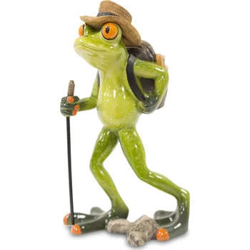Keramická žabka - Turista