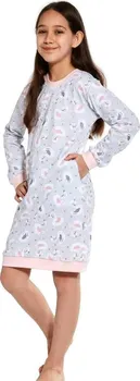 Dívčí noční košile Cornette Swan 3 šedá 122-128