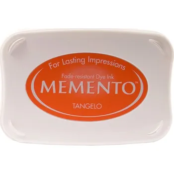 Polštářek pod enkaustická razítka - MANDARINKOVÝ