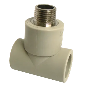 Instalatérský materiál PPR T-kus s kovovým závitem vnějším 25 x 3/4" x 25 mm