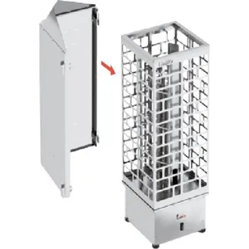 Ochranný štít na saunová kamna SAWO CUBOS - rohový 176264