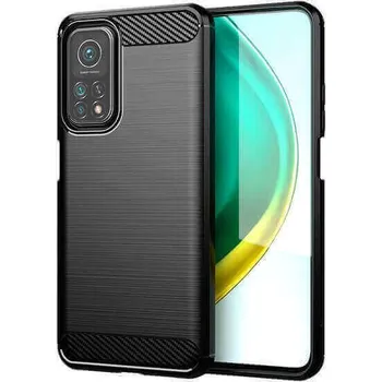 Pouzdro na mobilní telefon Ochranný silikonový obal karbon pro Xiaomi 11 Lite 5G NE - černý