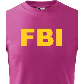 Chlapecké tričko Dětské tričko - FBI, Barva Purpurová, Velikost 158 cm/12 roků, Canvas Dětské tričko Bezvatriko.cz 108082