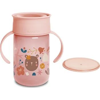 růžový hrníček na učení FOREST 360°