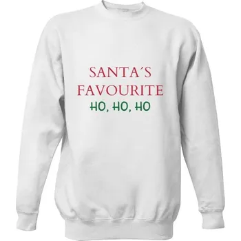 Pánská mikina Mikina bez kapuce Unisex s potiskem Santa´s favourite HO 4 pánské