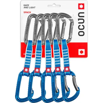 Horolezectví Ocún Set Expresek Falcon QD Zoom PA 15/22mm 12cm 5pack Barva: blue