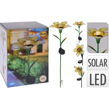 Zahradní dekorace Květina solární zapichovací 3ASS - rovná