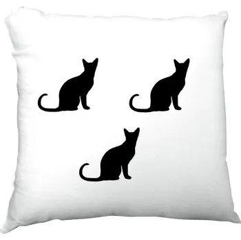 Polštář Polštář saténový s potiskem Polštář - kočky