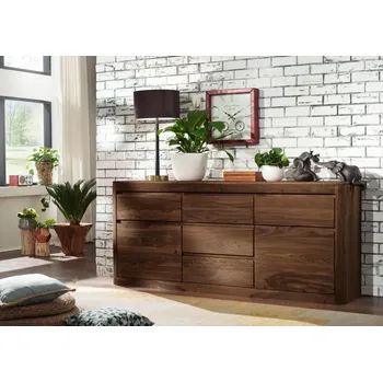 Ložnice MONTREAL&nbsp;Komoda 3 zásuvky 80x185 cm, palisandr