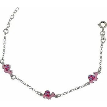 Náramek Stříbrný náramek želvičky