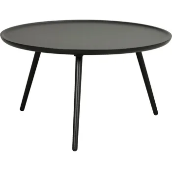 Konferenční stolek Černý lakovaný konferenční stolek ROWICO DAISY 80 cm