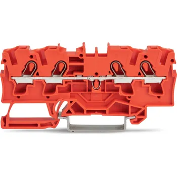 modulární přístroj a rozvaděč WAGO Svorka 2004-1402 4vodičová průchozí 4 mm² vhodná pro aplikace Ex e II, oranžová 2004-1402