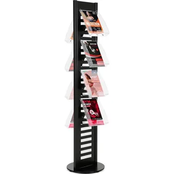 Stojan Heavy Duty akrylové kapsy 8x A4 - Černý