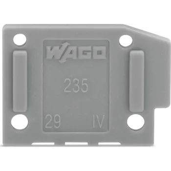 modulární přístroj a rozvaděč WAGO Bočnice 235-100 koncová možnost naklapnutí 1 mm, šedá 235-100