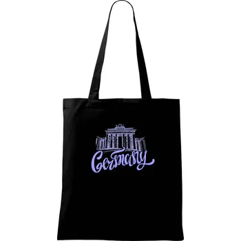 Germany Lettering - Taška bavlněná - 42 x 38 cm ( Černá )