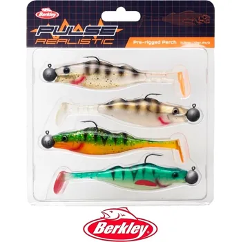 Umělá nástraha Berkley gumové nástrahy Pulse Realistic Perch 15 cm - 4 ks
