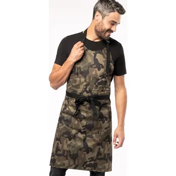 Kariban K885 Hobby zástěra s laclem bottle green 20K88554099