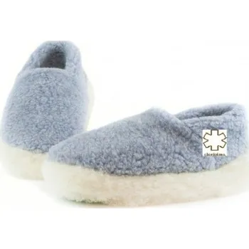 Pánské pantofle Bačkory z ovčí vlny světle modré, Barevné varianty Světle modrá, Velikosti 43-44 200-100-00065
