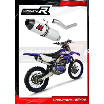 Výfuk pro motocykl Laděný výfuk DOMINATOR YAMAHA YZ 450F 18-19 OVÁLNÁ KONCOVKA MX