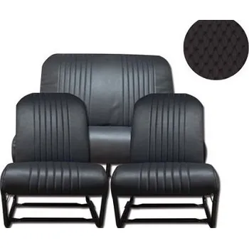 Potah sedadla Citroen Symetrické potahy sedadel a zadní lavice z perforované černé koženky