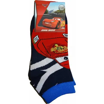 Chlapecké kotníčkové ponožky v tmavě modré barvě a autem Cars 31 - 34