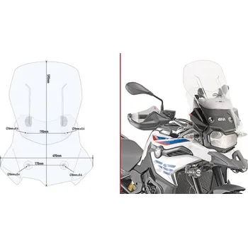 Motodíl GIVI AF5127 plexi BMW F 850 GS 2018 - 2019