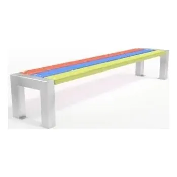 Dětský zahradní nábytek HTI Dětská lavička Edita DL1008 Délka latí: 1500 mm, Typ ukotvení: dlouhé (k zabetonování), Barva konstrukce: hnědá komaxit (RAL 8017)