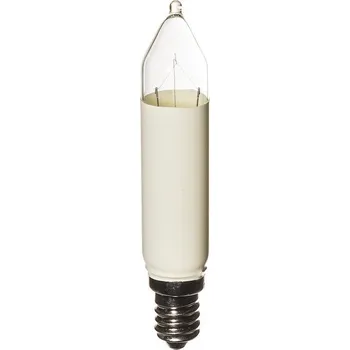 Vánoční dekorace Vánoční svíčka s malou paticí 1ks E14 16V 4W čirá