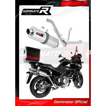 Výfuk pro motocykl Laděný výfuk DOMINATOR SUZUKI DL650 V-STROM 07-16 OVÁLNÁ KONCOVKA