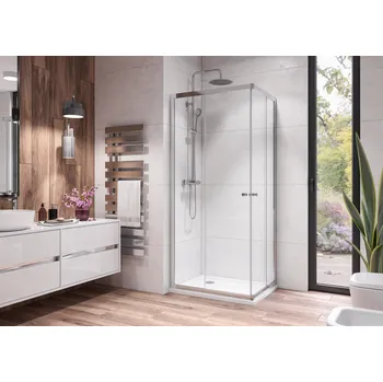 Aquatek HOLIDAY R4 Chrom Sprchová zástěna obdélníková 90x70cm