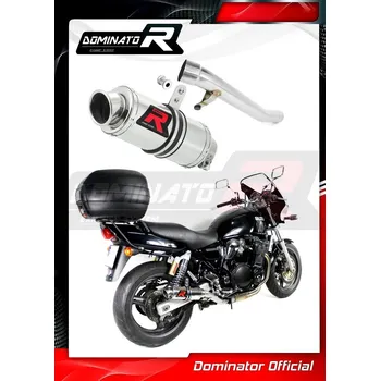 Výfuk pro motocykl Laděný výfuk DOMINATOR SUZUKI GSX 750 INAZUMA KULATÁ KONCOVKA KRÁTKÁ GP1