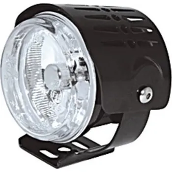 Osvětlení pro motocykl SHIN YO moto přední dálkové světlo s eloxovaným hliníkovým krytem černé